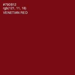 #790B12 - Venetian Red Color Image